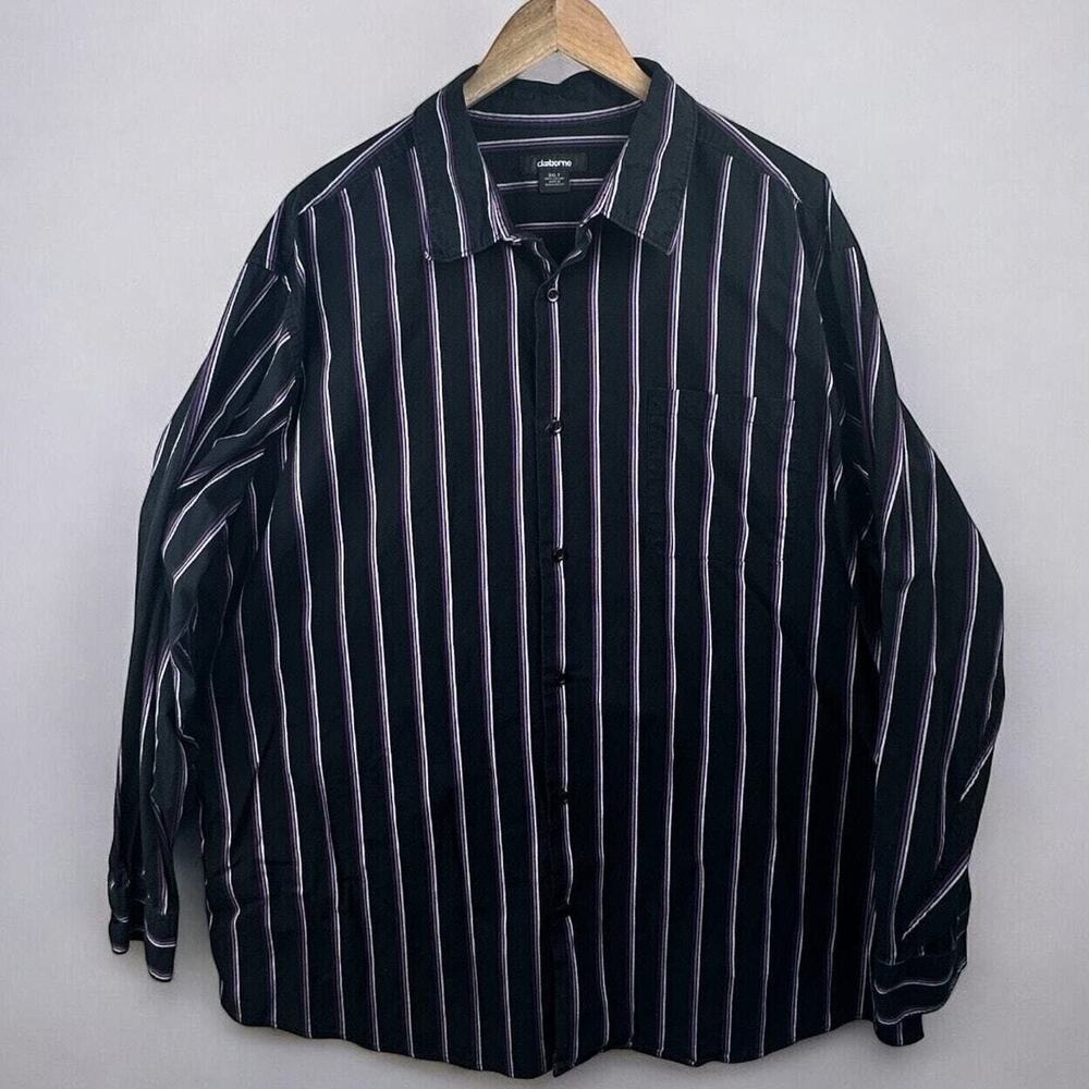 Claiborne Button Up Shirt‎ Size 3XLT Office Business Professional Style